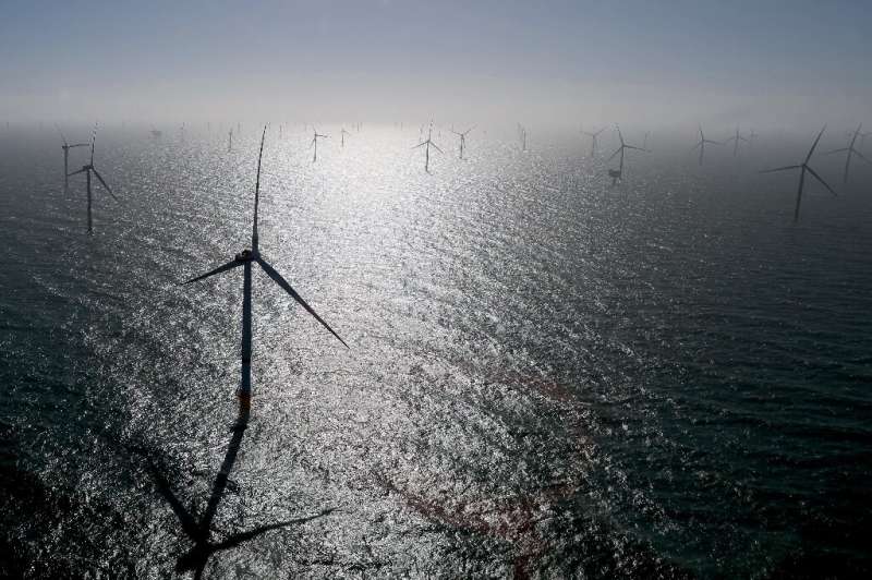 As the North Sea is relatively shallow, turbines can be installed fairly easily and in great number