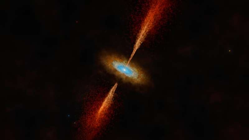 Astronomers detect first extragalactic circumstellar disk around a massive young star outside of the Milky Way
