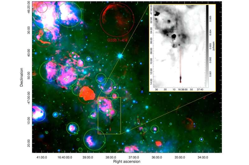 Astronomers detect new pulsar wind nebula and its associated pulsar