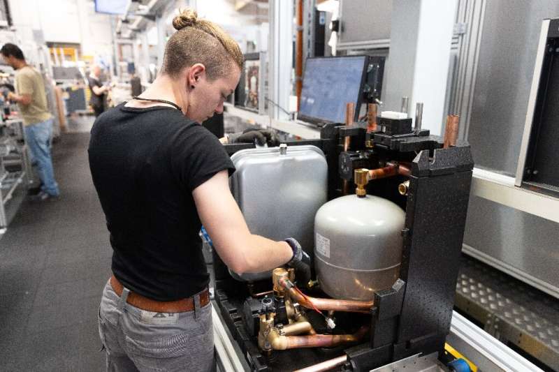 At the Bosch Home Comfort Group plant, heat pump interior units are carefully put together