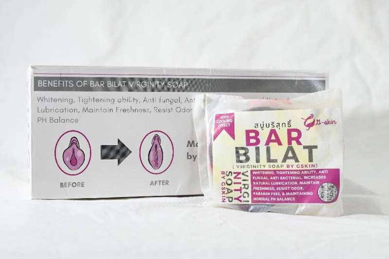 Bar Bilat, a brand of &quot;virginity soap&quot;, is not approved by the Philippine Food and Drug Administration