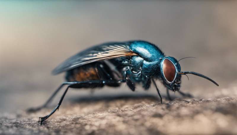Biting flies are attracted to blue traps—we used AI to work out why