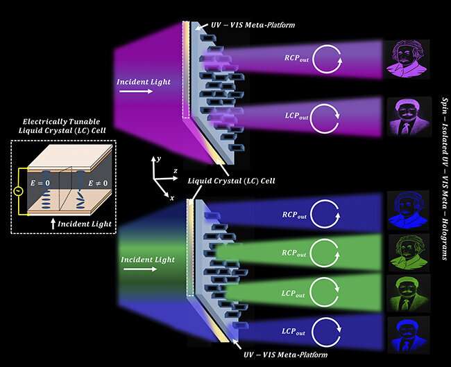 Breaking barriers: Advancements in meta-holographic display enable ultraviolet domain holograms