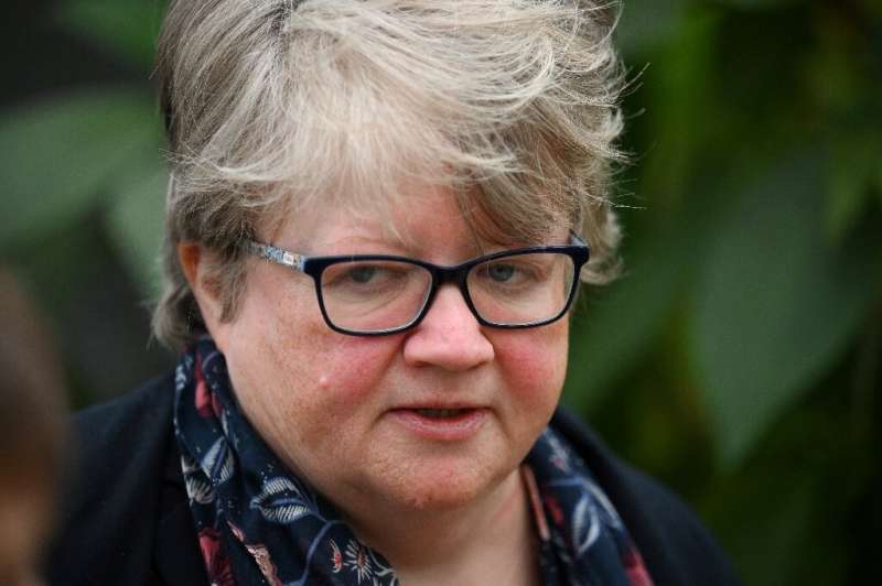 Britain's Environment, Food and Rural Affairs Secretary Therese Coffey says plastic waste can have &quot;absolutely devastating 
