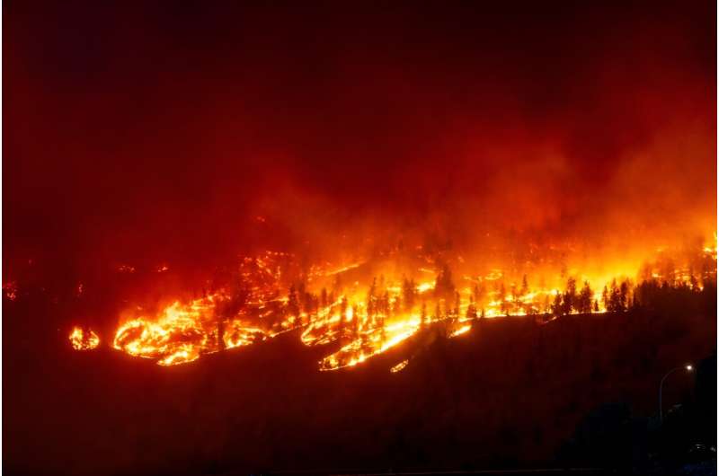Canadian firefighters have gained an upper hand against mountainside wildfires blazing near Kelowna and West Kelowna, allowing s