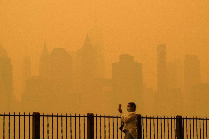 Canadian wildfires shrouded New York in a yellow smog