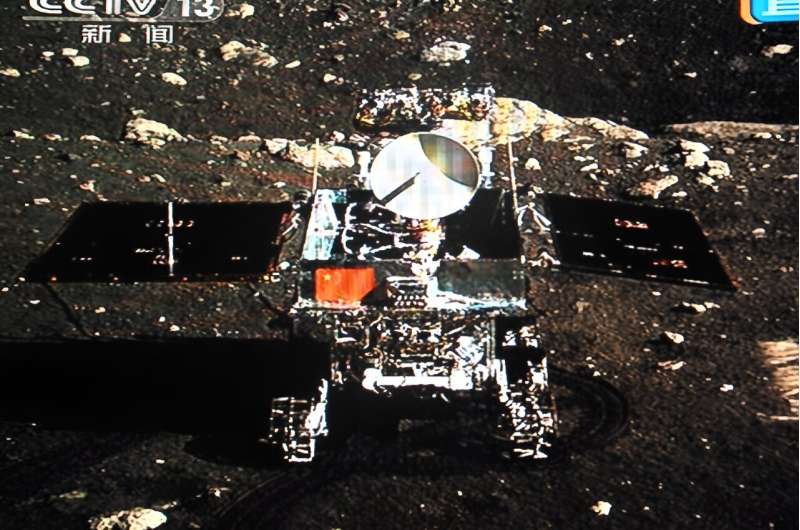 Chang'e-3, which carried a robotic rover, was China's first landing on the Moon