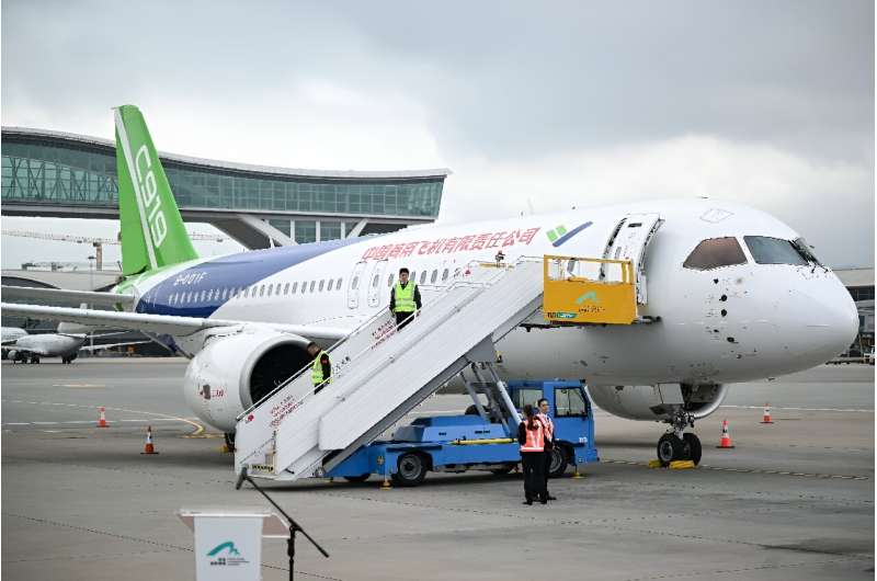 China hopes its homegrown C919 passenger jet will be able to compete with models like the Boeing 737 Max and Airbus A320