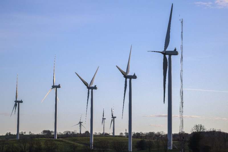 China produces a large number of the world's wind turbines and solar panels