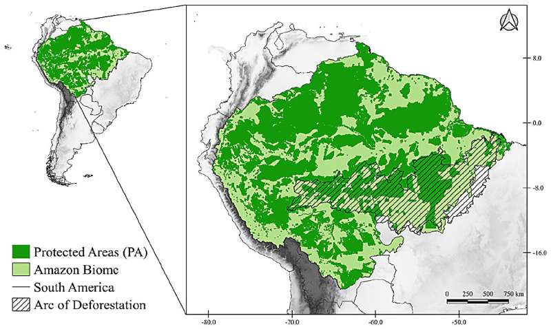 Climate change and carnivores: Shifts in the distribution and effectiveness of protected areas in the Amazon