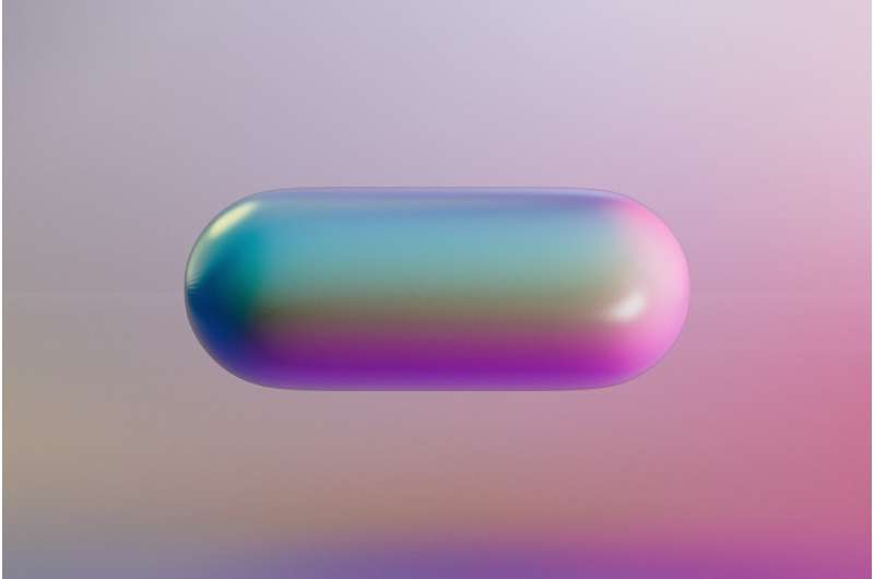colored pill