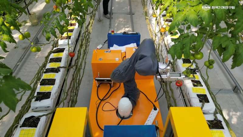 Achèvement d'un système de robots qui utilisent le travail d'équipe pour cueillir des fruits et les transporter tout seuls !