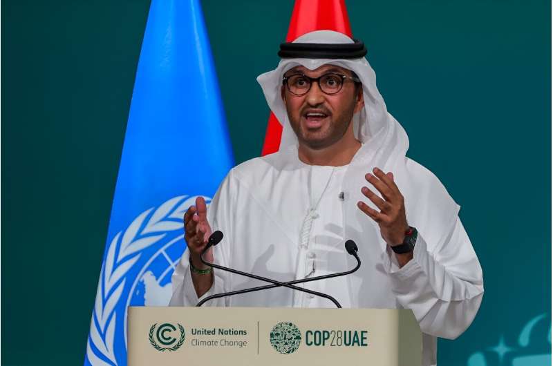 COP28 president Sultan Al Jaber said no issue should be 'off the table' at the climate talks