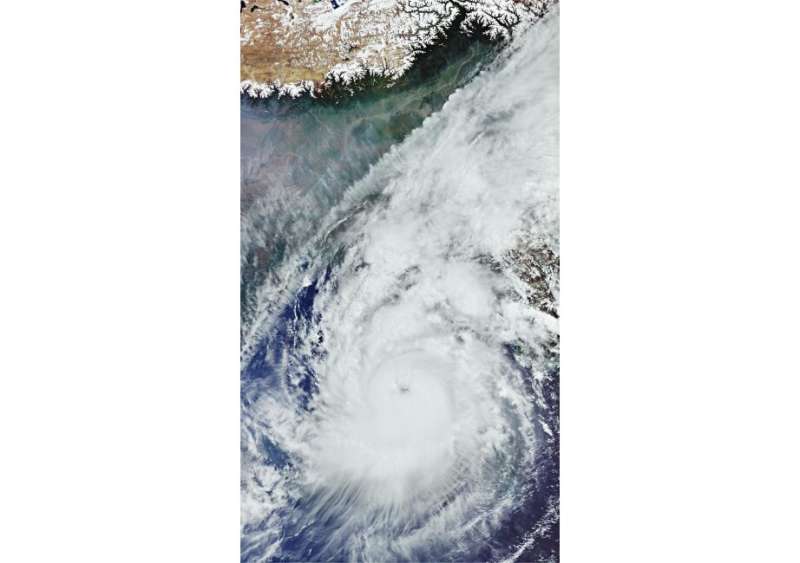 Copernicus Sentinel-3 captures Cyclone Mocha
