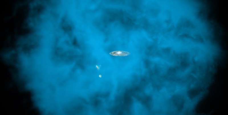 Cosmic burst probes Milky Way's halo