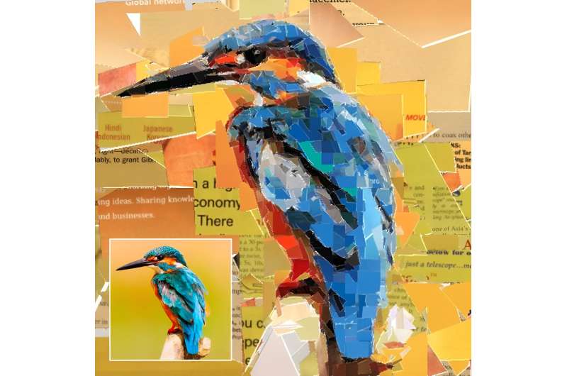 Creating artistic collages using reinforcement learning
