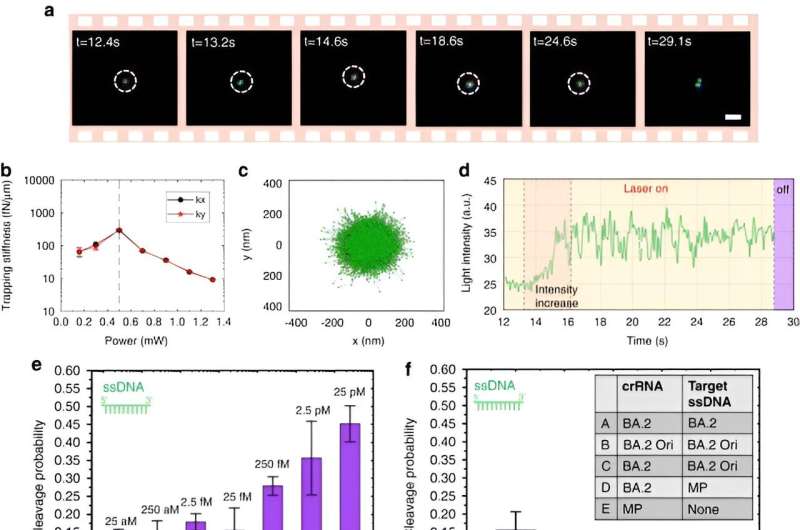CRISPR-powered optothermal nanotweezers