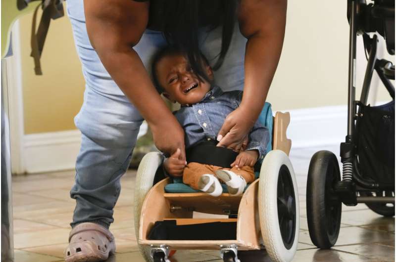 Custom made by Tulane students, mobility chairs help special needs toddlers get moving
