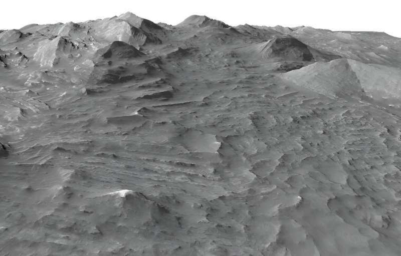 Digital terrain models zero in on Martian surface