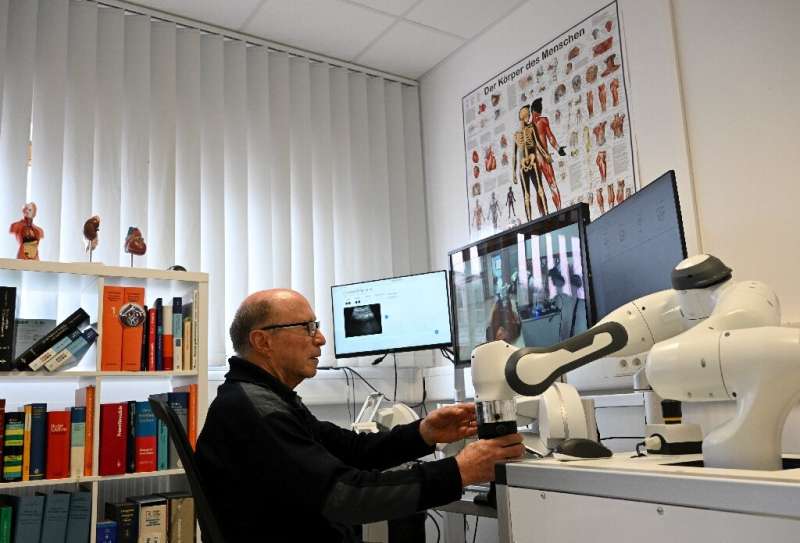 Doctors can manipulate the robot from a distance and gather the diagnostic readings