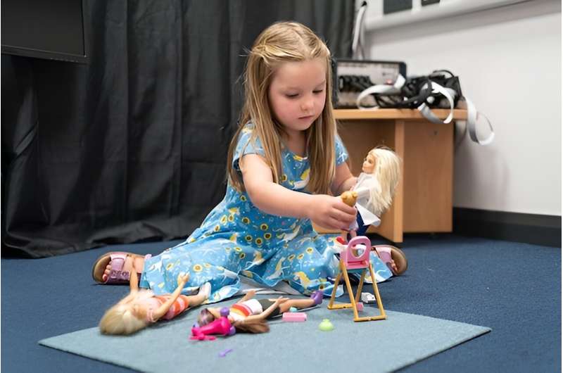 Doll play allows children to develop and practice social skills regardless of their neurodevelopmental profile
