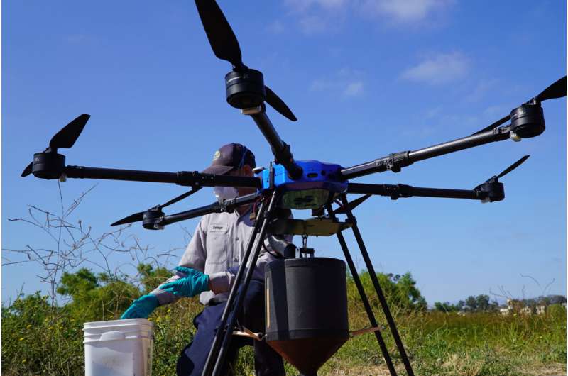 Drone deployed to fight mosquitoes in Southern California