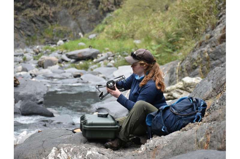 Les drones capturent de nouveaux indices sur la façon dont l’eau façonne les chaînes de montagnes au fil du temps