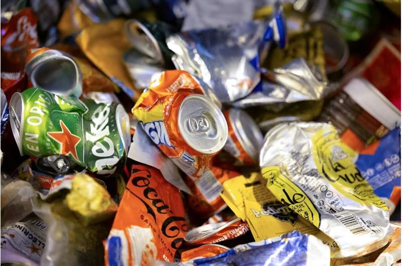 Each person in the EU throws away 190 kilograms (420 pounds) of packaging waste per year, on average