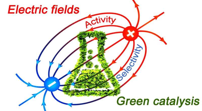 Electrostatics advancing green catalysis events