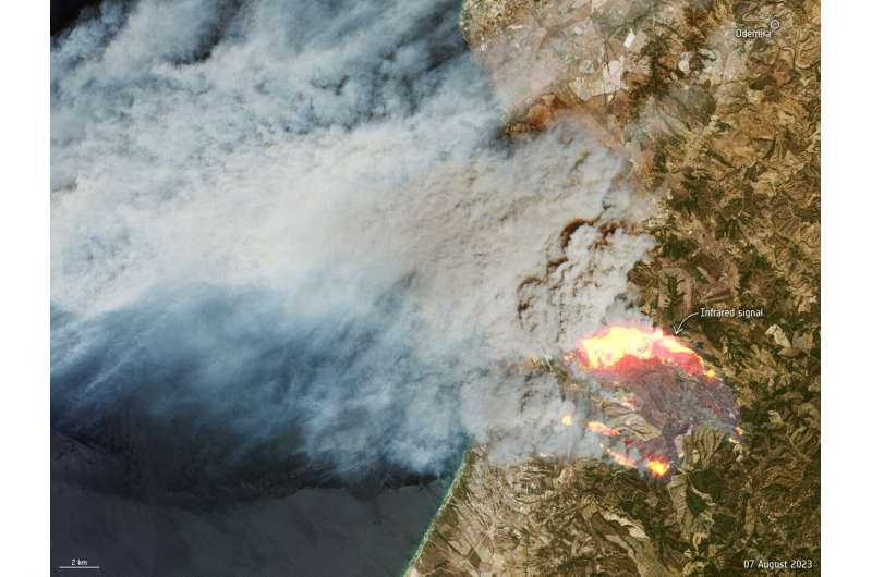 ESA—Portugal blaze
