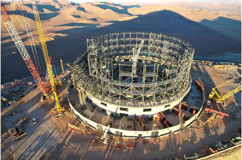 ESO's Extremely Large Telescope is now half completed