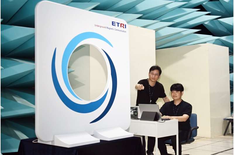 ETRI confirms possibility of wireless communication 40m underground in mine