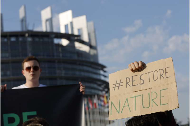 European Union lawmakers back a major plan to protect nature and fight climate change