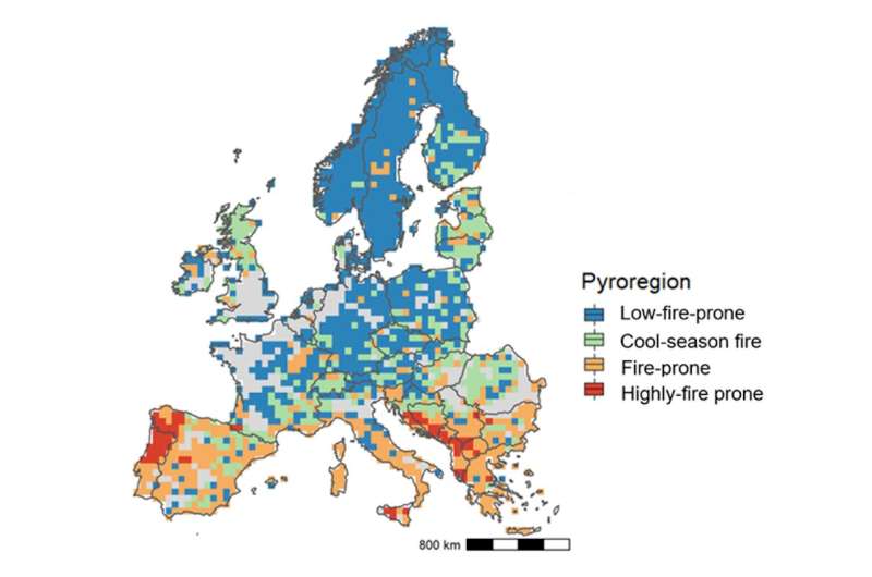 Europe's 'pyroregions': summer 2022 saw 20-year freak fires in regions that are historically immune, close to normal in fire pro