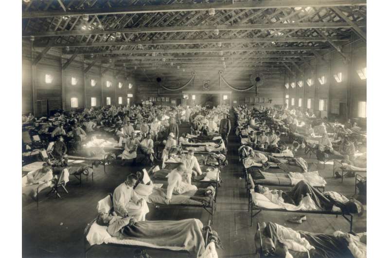 Evidence from the remains of 1918 flu pandemic victims contradicts long-held belief that healthy young adults were particularly vulnerable