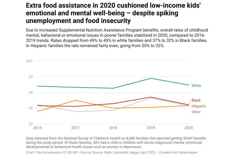 Extra food assistance cushioned the early pandemic's blow on kids' mental health