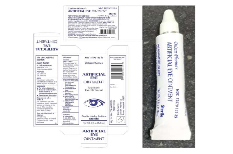 Eyedrops maker couldn't ensure factory was sterile, FDA says