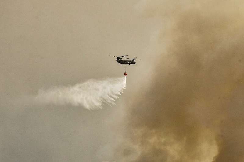 Firefighters are battling fires in parts of Greece