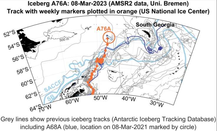 First images of giant iceberg from Brunt Ice Shelf
