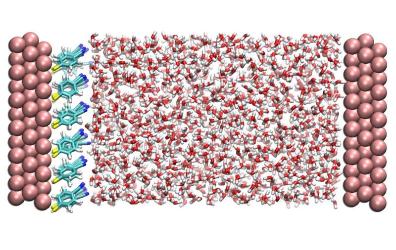 First observation of how water molecules move near a metal electrode
