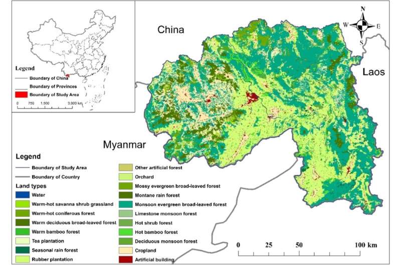 First pixel-scale matching framework to quantify plant diversity and ecosystem services in Xishuangbanna