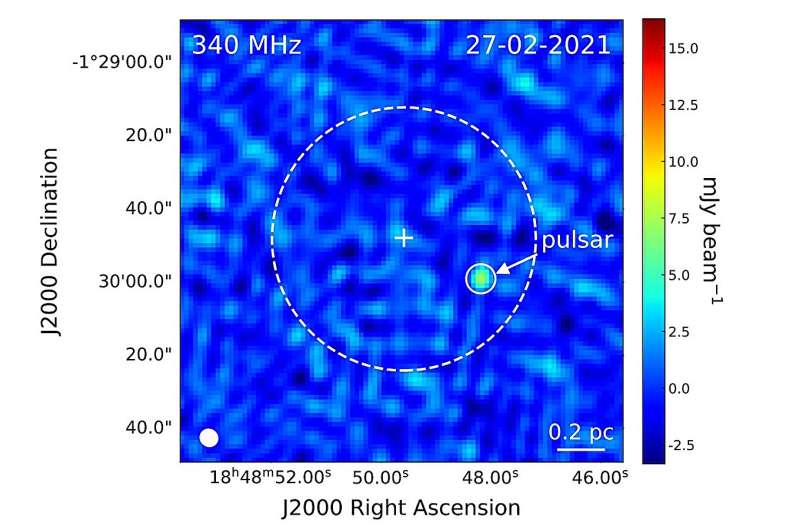 First pulsar detected in globular cluster GLIMPSE-C01
