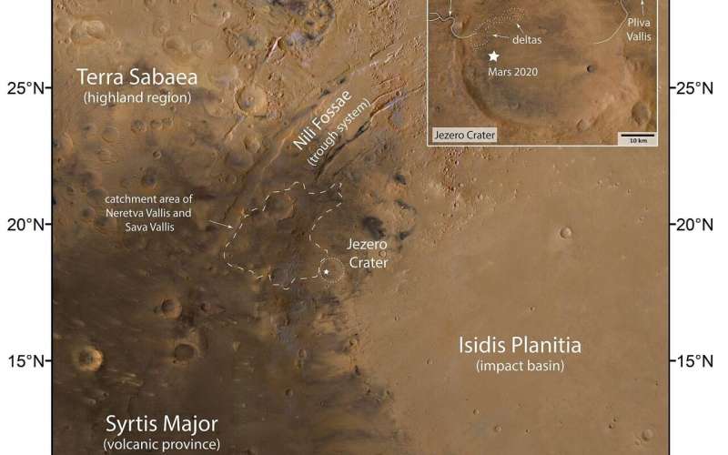 Fly around Jezero Crater on Mars in this new video