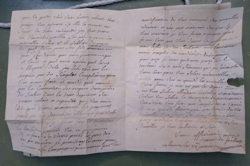 Les lettres d'amour françaises confisquées par la Grande-Bretagne enfin lues après 265 ans