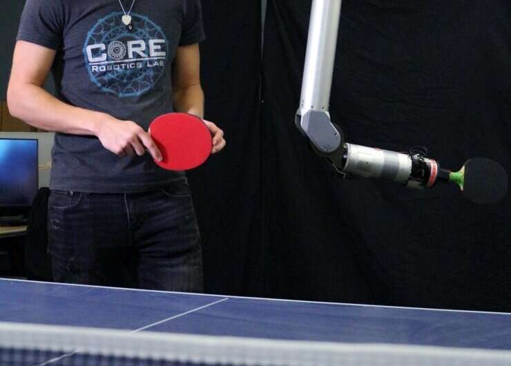 Georgia tech researchers use table tennis to understand human-robot dynamics in agile environments