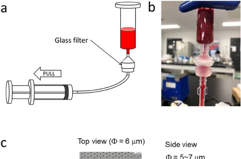 Glass filters developed to separate tumor cells from blood may increase efficiency of blood tests for cancer