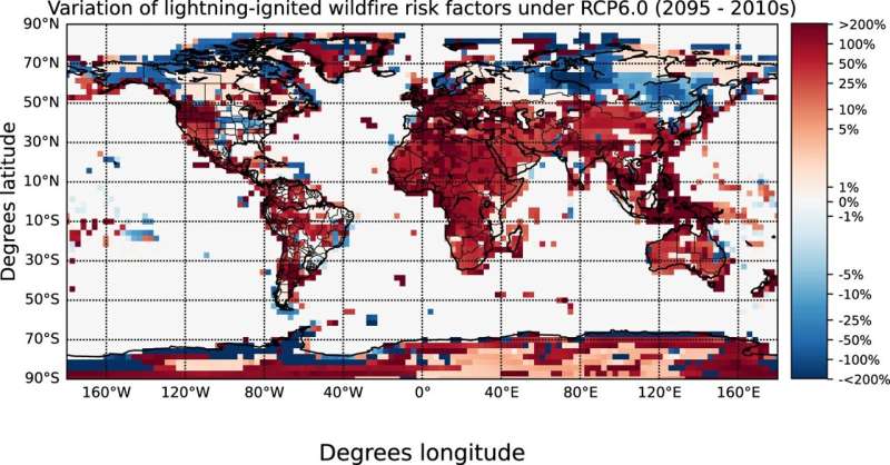 Global warming could lead to increase in 'hot lightning' strikes causing more wildfires