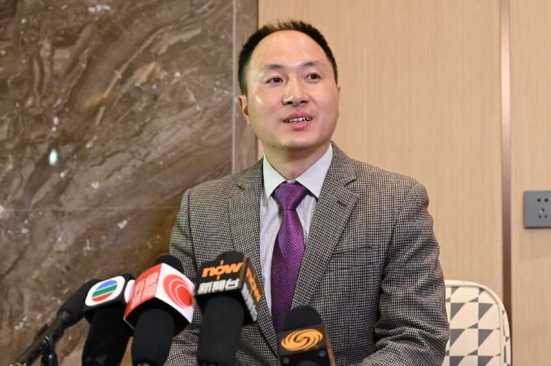 He Jiankui announced he had been granted a 'Top Talent' visa for Hong Kong