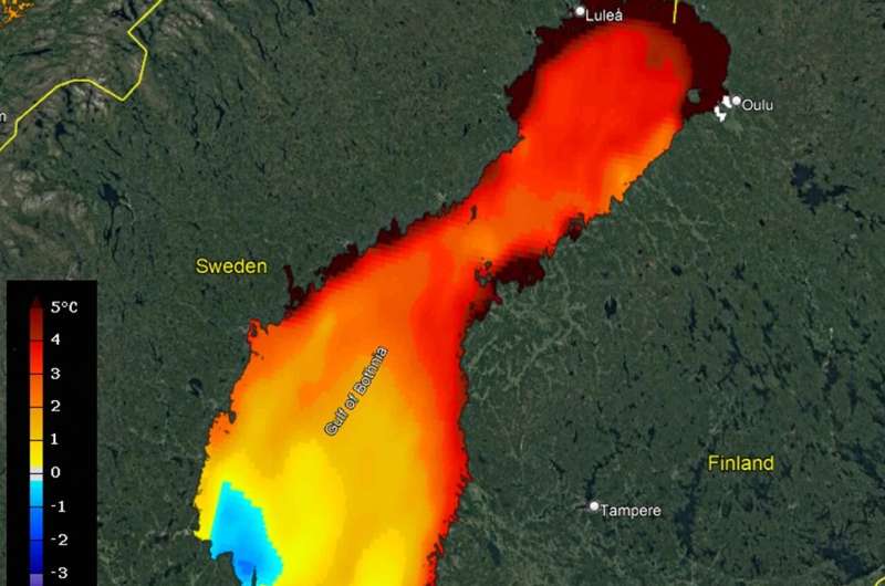 Heat wave in the northern Baltic Sea now the longest ever recorded