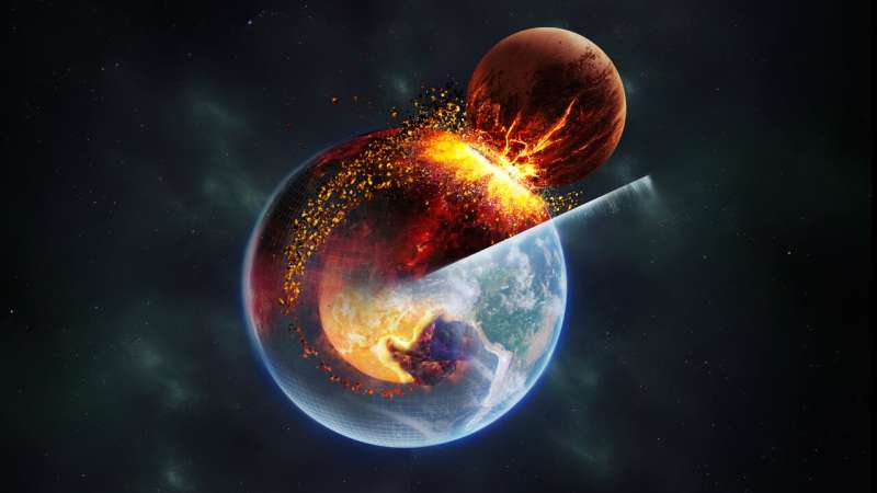 Heterogeneity of Earth's mantle may be relics of Moon formation
